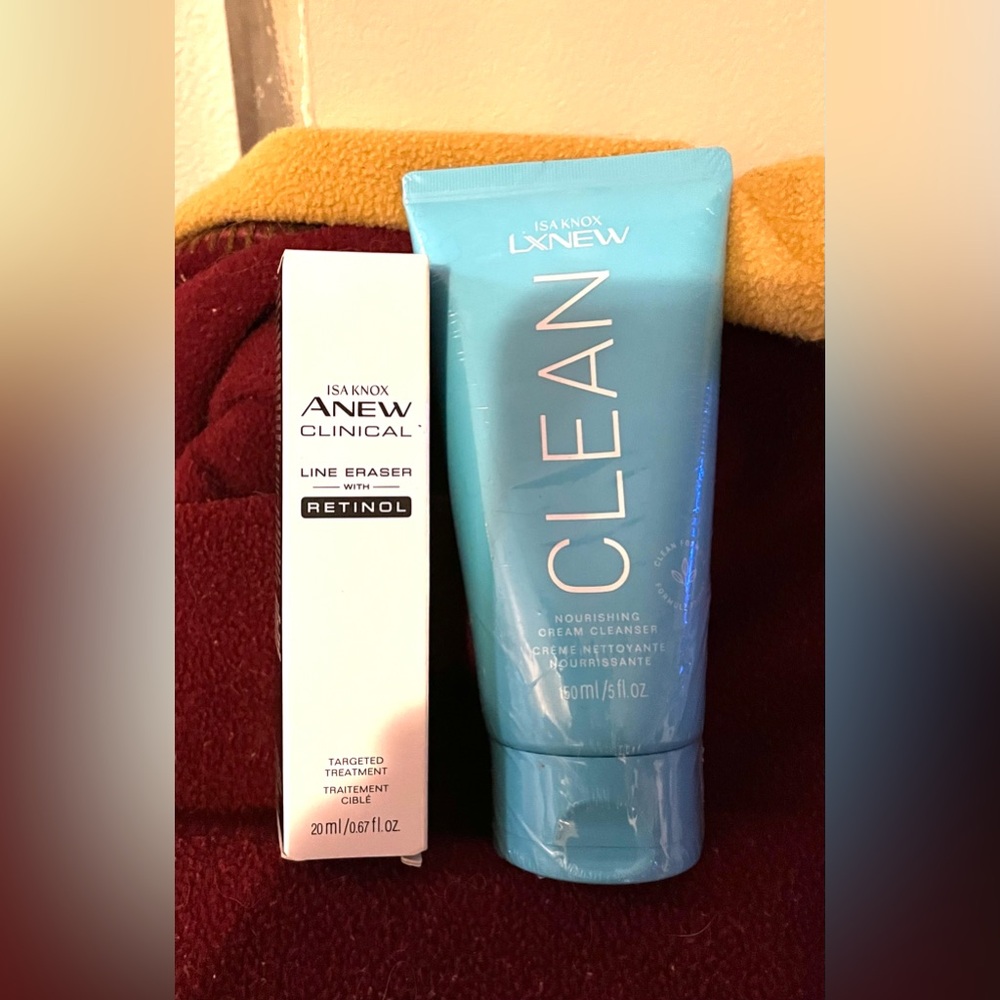 Avon ANEW Line Eraser & LXNEW Cream Cleanser bundle